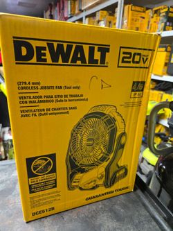 DEWALT 20V MAX CORDLES VARIABLE SPEED JOBSITE FAN TOOL ONLY NEW