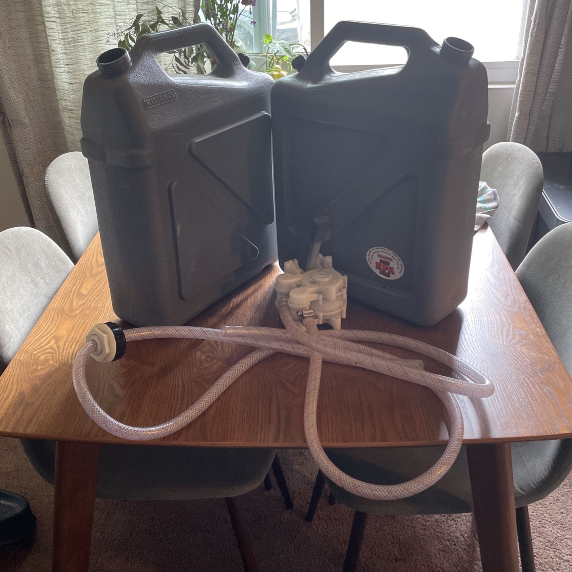 Grey Water Tanks For Van With Foot Pedal