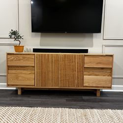 Solid Oak TV Stand 