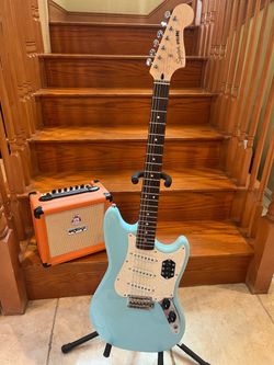Squier Paranormal Cyclone (Mint) w/ Orange Crush 12 Amp