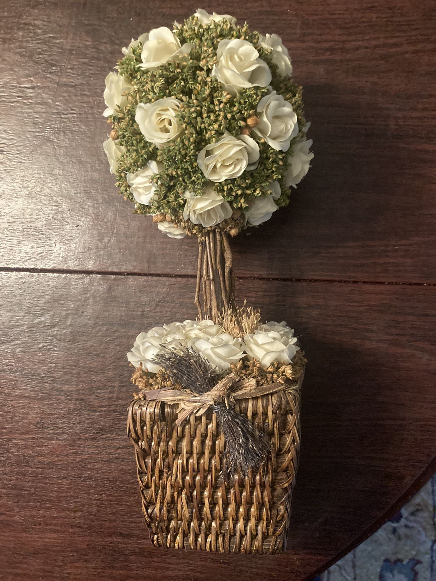 Flowered Topiary Indoor Outdoor Decoration
