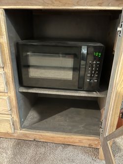 Alexa integrated black smart microwave