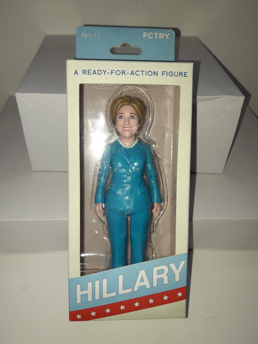 Hillary Clinton FCTRY Action Figure In Box 2016