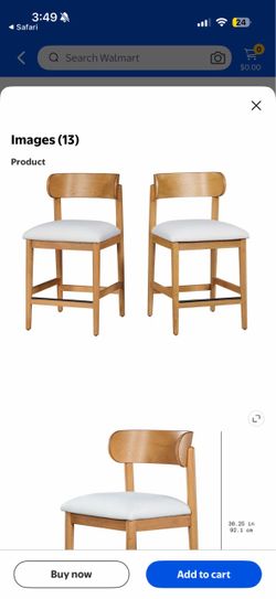 Set of brand new bar stools in box by Drew Barrymore