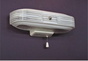 vintage MCM 1930s-1950s Art Deco Paulding white porcelain wall sconce