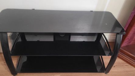 Black 3-Tier TV Stand