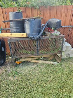 Trailer mountain landscaping cage