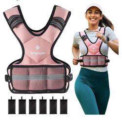 Adjustable Weighted Vest for Men and Women /11-20lb/Vest with 6 Ironsand Weights, Adjustable Body Weight Vest Exercise Set for Strength Training,Cardi