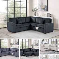 Sectional with ottoman set
