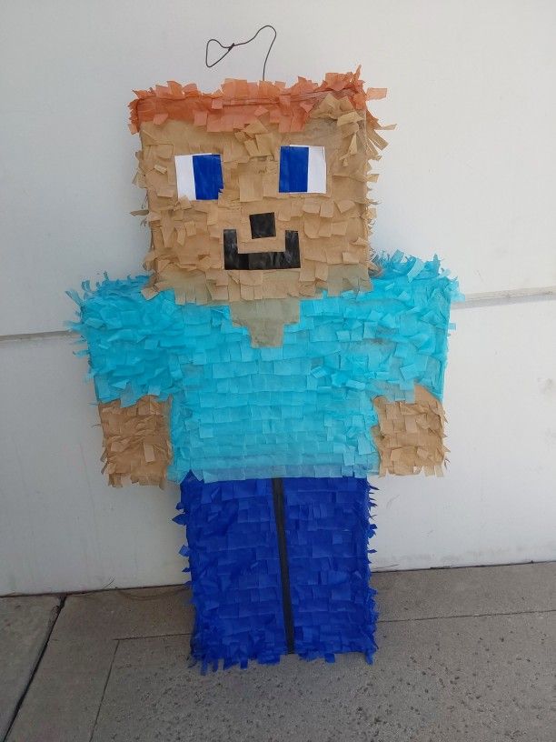 Steve Minecraft Piñata For Birthday Parties