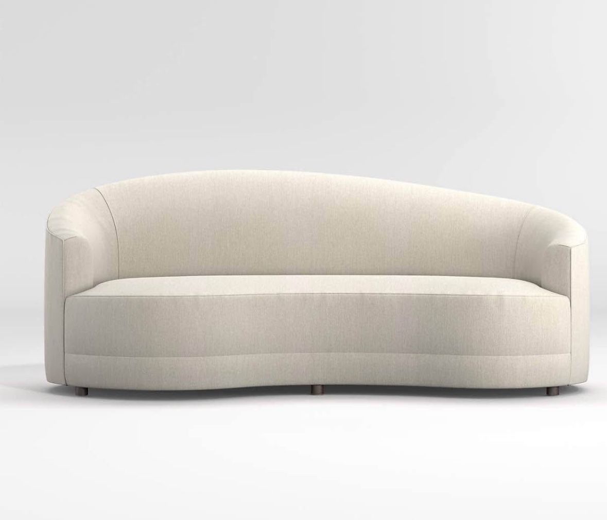 $2100 CRATE &BARREL EXCLUSIVE Infiniti Curve Back Sofa
