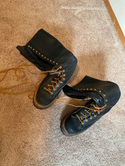 Hoffman’s Kellogg, ID leather lace up boots. Size 7men