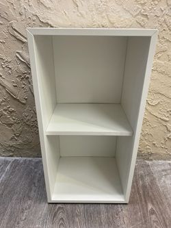 White 2-shelf storage cube - See My Items