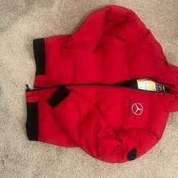 BRAND NEW RED PUFFER STYLE JACKET!