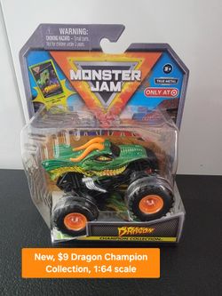 $9 New, Dragon Champion Collection Monster Jam 1:64 Scale
