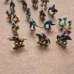 Pewter Miniature Civil War Union Soldiers