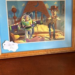 Disney toy story lithograph framed