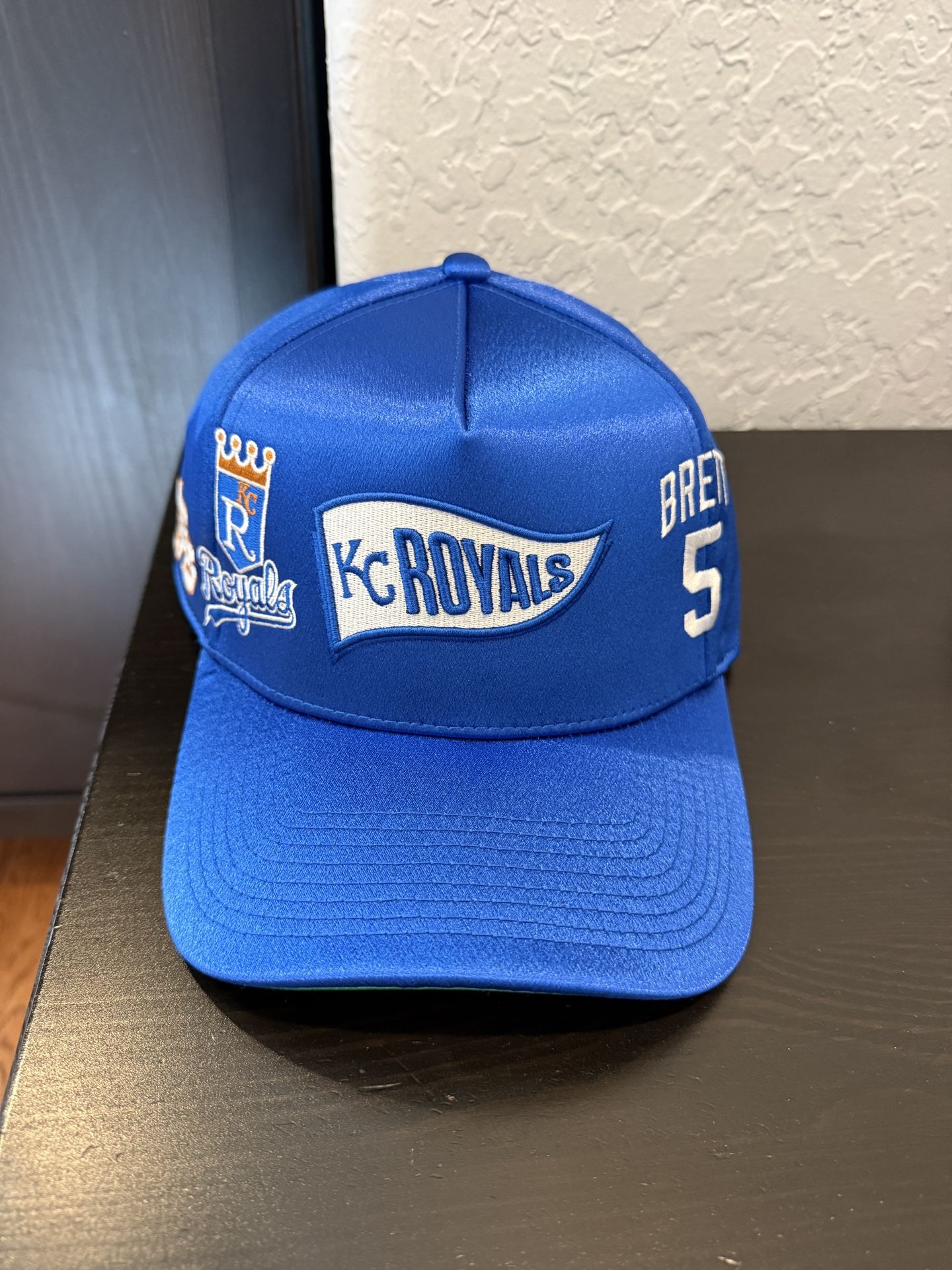 Topps Lids Mitchell & Ness George Brett Player Chase Tripled Up Pro Pinch Hat