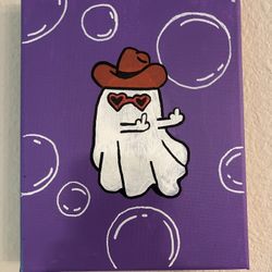 8x10 Cowboy Ghost Painting