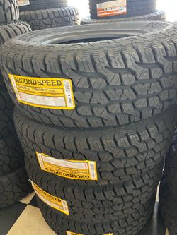 ✔️📲285:70:17 vendo set de llantas nuevas ground speed
