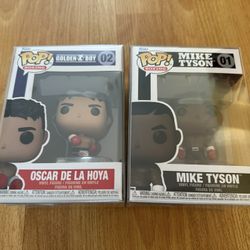 FUNKO POP OSCAR DE LA HOYA MIKE TYSON 01 02 GOLDEN BOY POP BOXING T01