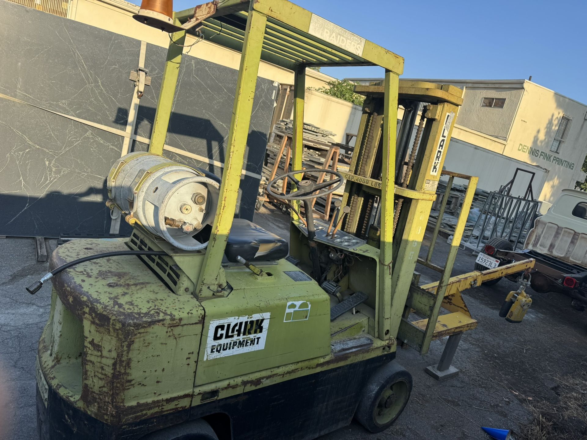 Two Stage, 4000 Lb. Clark Forklift