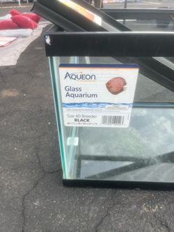 Glass aquarium size 40 Breeder black