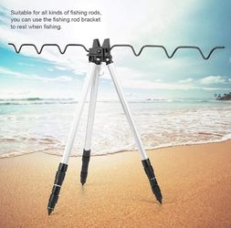 Fishing Rod Holder,Fishing Pole Holders Ground Multifunctional Rod Tripod  Fishing Support Stand for Fishing Poles for Sale in Victorville, CA 