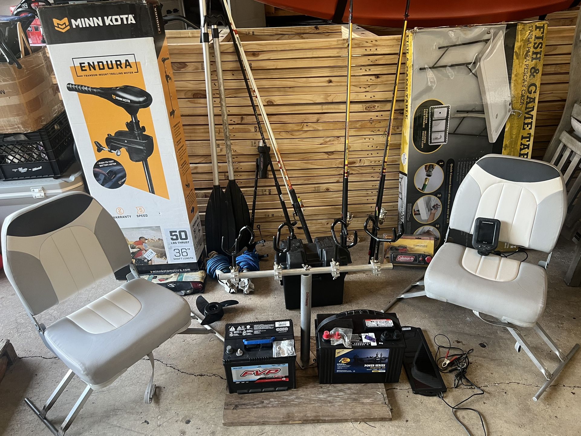9’6” Basspro Bass Buggy/Accessories/Trailer
