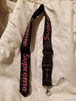 New Supreme lanyard keychain + stickers