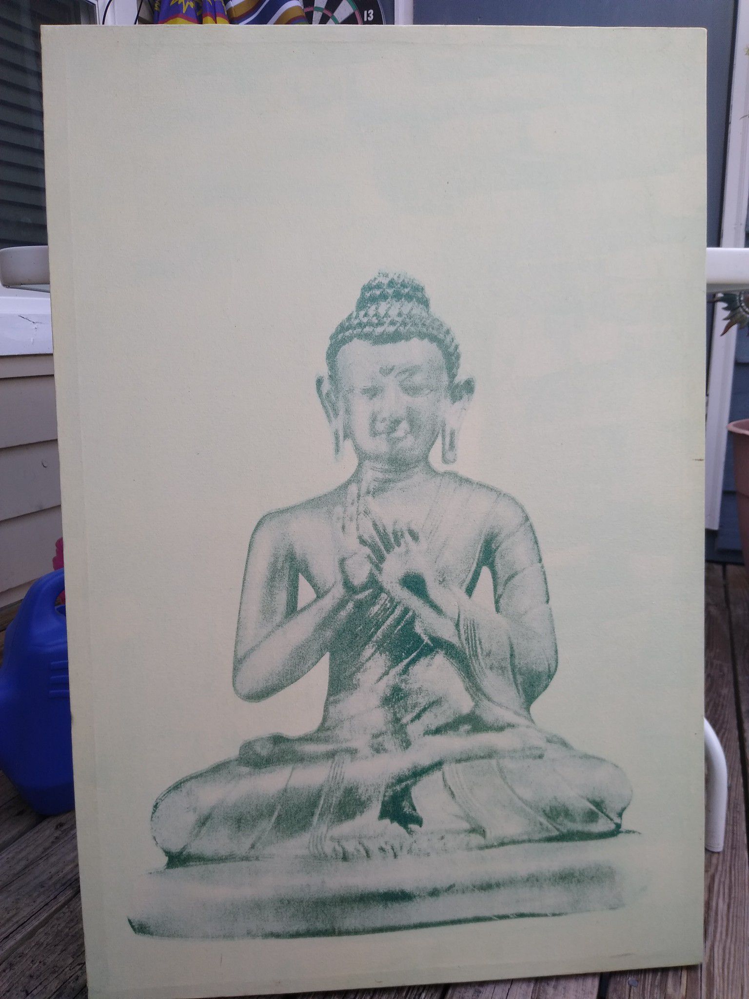 Hand Painted Buddha Canvas