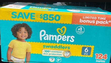 Pampers #6 124 Diapers 