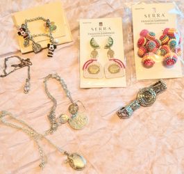 Mixed Jewelry Lot – Earrings, Bracelets, Necklace