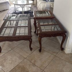 Coffee Table And 2 End Tables 