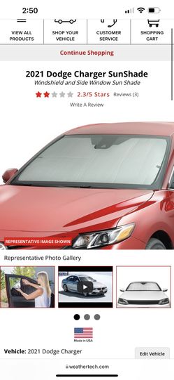 Dodge Charger Sunshade