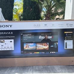 77” Sony bravía 8 4k oled hdr tv 