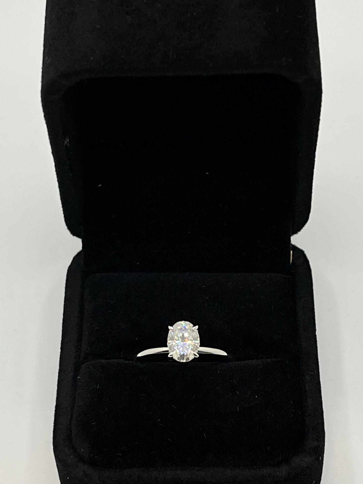1.5ct Moissanite Engagement Wedding Ring