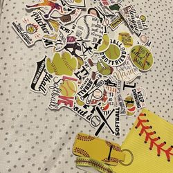 Softball Stickers and more+