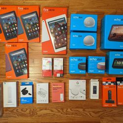 Brand new Amazon & smart home devices - Fire tablets, Kindle, Echo, Alexa, smart bulbs, Ring & more