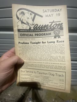 Taunton Race Track Program 1951