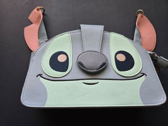 Lilo & Stitch Figural Stitch Crossbody Bag Loungefly Disney with wallet