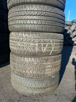 245-55-18 Goodyear vendo un set de llantas usadas excelente condiciones de vida las 4 ✅🤩I am selling a set of used tires, all 4 in excellent living c