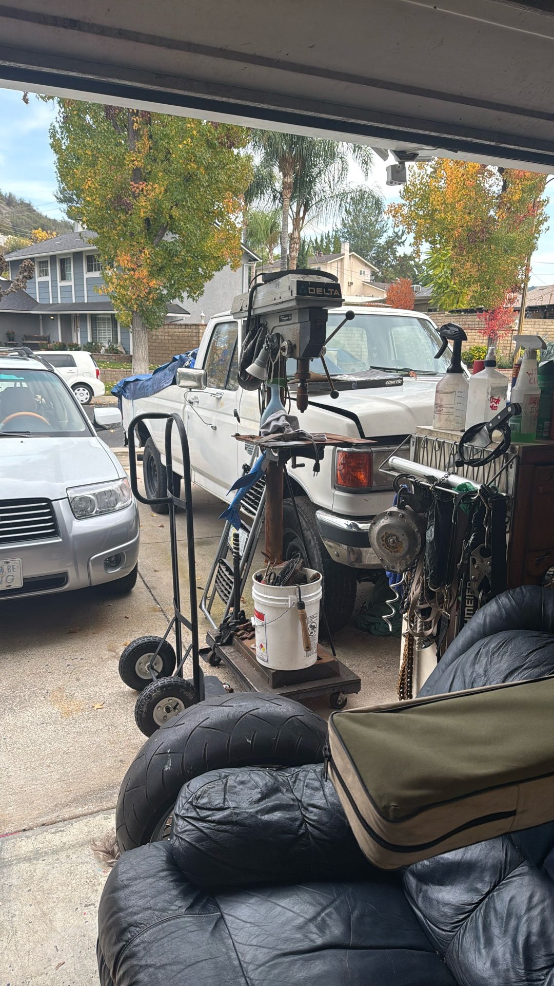 Dealt Drill Press Works Great Has Some surface rush from the last rain it got uncovered, unfortunately works fine. A little sandpaper and blt will be.