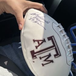 Texas A&M Aggies Original Autographed Football Ball Signed