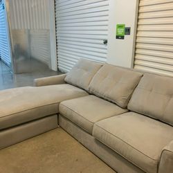 Grey L Shaped Sway Couch