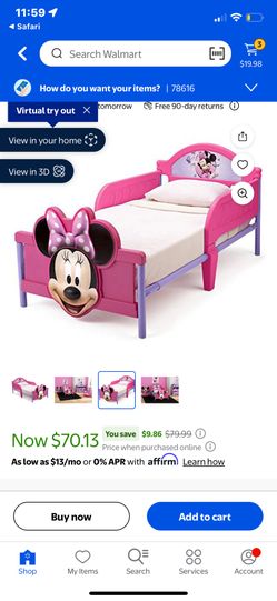 Minnie Mouse Themed Bed