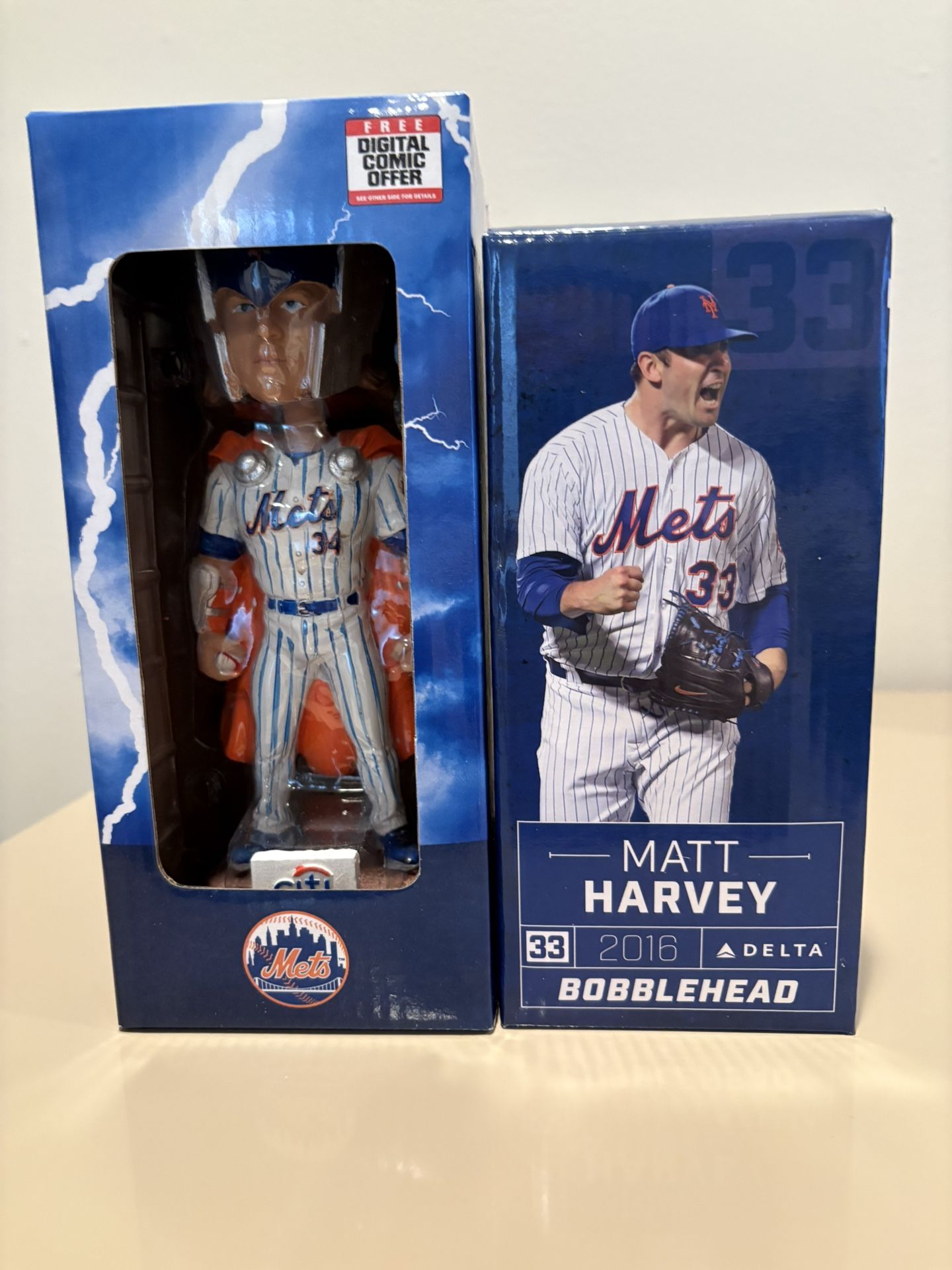 Matt Harvey @ Noah Syndergaard New York Mets Bobbleheads 