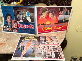 Vintage Lucero and Luis Miguel Movie Lobby Cards Set of 3