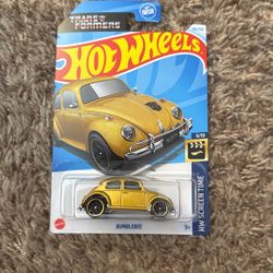 Gold Hot Wheels Bumblebee Car