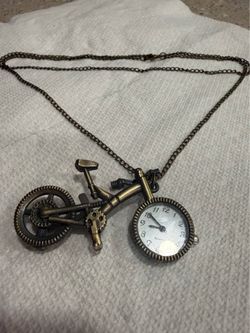 Bicycle watch necklace - Great Condition